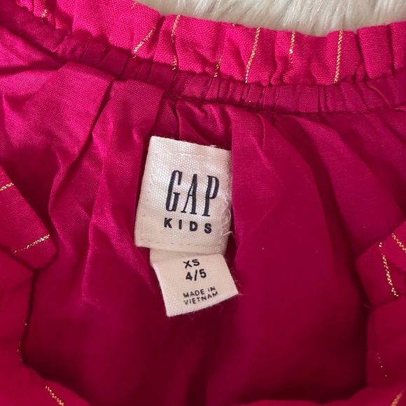 {GAP} Striped Tiered Dress in Pink & Gold - Girls XS (4/5) - NWT - Picture 8 of 11